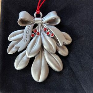 Avon 2010 Pewter Christmas Ornament with Tassel